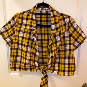 Front-tie crop top SIZE M